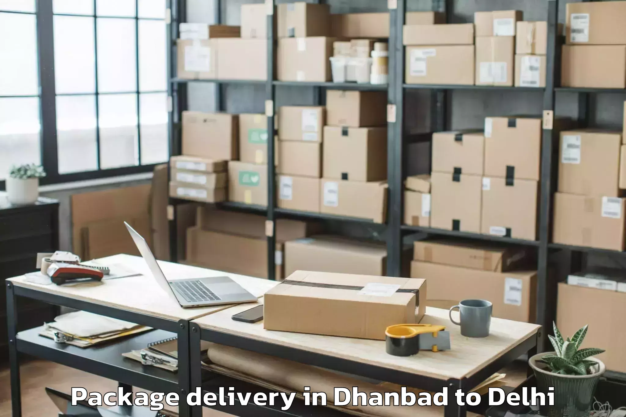 Hassle-Free Dhanbad to Karol Bagh Package Delivery